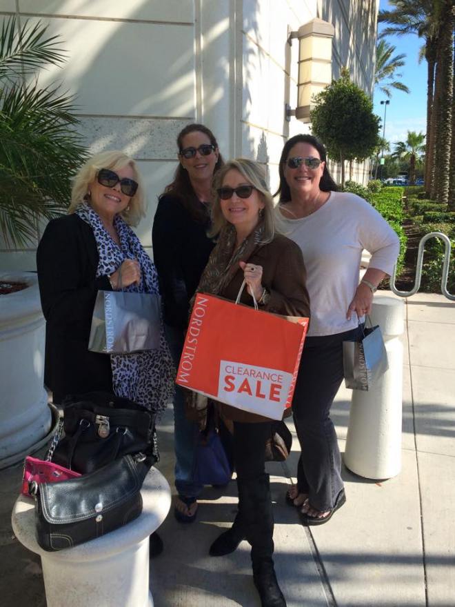 My Las Olas girls doing what we do best...shopping! L-R Alyson, Dana, Andrea and Dawn