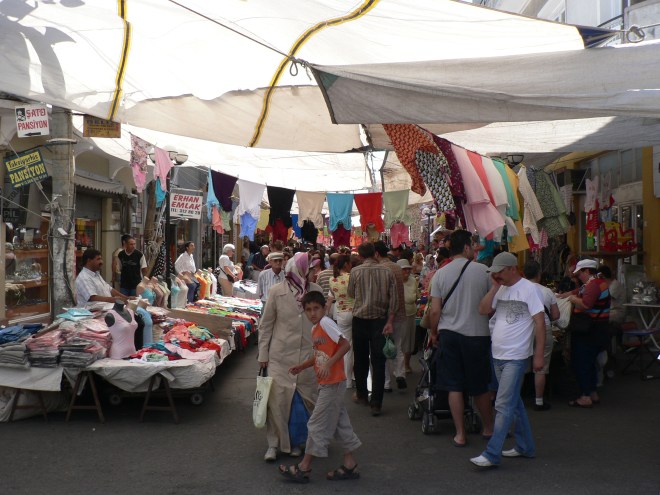 The "Grand Bazaar" of Ayvalik, Turkey