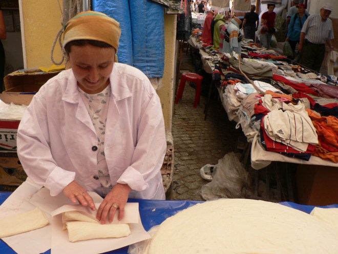 Fold, flip, wrap. She made it look so easy!