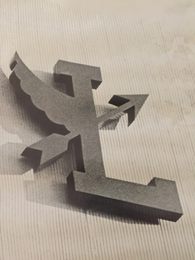 The Flying L logo. We drew it everywhere! 