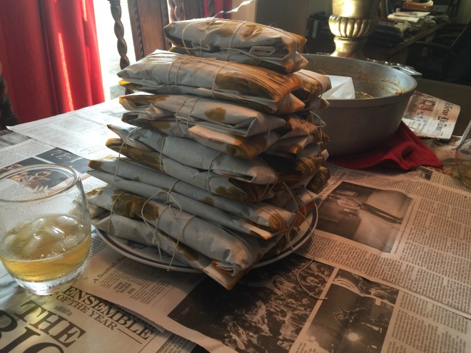 Pasteles that James and I made. A treasured mountain of homemade love!